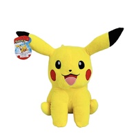 Wicked Cool Toys Pokémon Sitting Plush Pikachu 12"