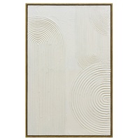 60X90cm Ephemeral Echoes of Continuity Dark Wood Framed Hand Painted Canvas Wall Art