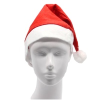 Christmas Unisex Adults Kids Novelty Hat Xmas Party Cap Santa Costume Dress Up, Santa Hat (Adults)