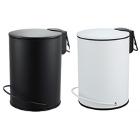 3L Soft Close Pedal Bin Black