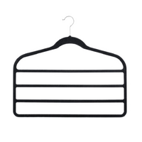3pcs Velvet Clothes Hangers Grey