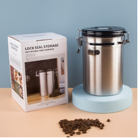1.2L Storage Container with Spoon Silver