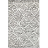 Amritsar Glenfalls Grey Tribal Rug 160X230