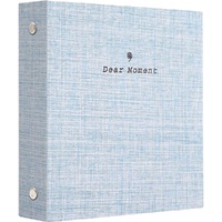 100 Pockets Mini Photo Album - Picture Case for Fujifilm Instax Film 7 8 9 11 12 25 40 50 70 90 Instant Camera & Name Card - Light Blue