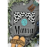 Azura Exchange Leopard Turquoise Bead Mama Graphic T-shirt - 2XL