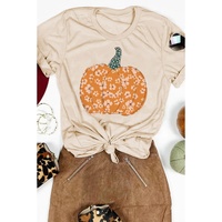 Azura Exchange Floral Pumpkin Graphic Tee - 2XL