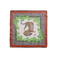 Foulard with Leopard Print - One Size