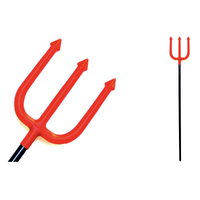 110cm HALLOWEEN RED DEVIL TRIDENT Fork Fancy Dress Costume Party Stick Accessory