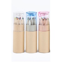 18pcs Mini Colour Pencils Junior Artist Coloured Pencils Kids Drawing Pencil