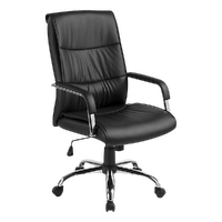 PU Leather Office Chair Executive Padded Black