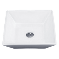 Bathroom Ceramic Rectangular Above Countertop Basin for Vanity