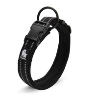 Heavy Duty Reflective Dog Collar - Black, S - Model-2CC8C2