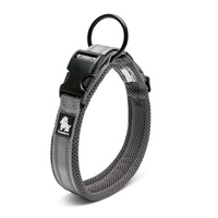 Heavy Duty Reflective Dog Collar - Grey, XL - Model-3BB146