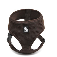 Dog Harness with Steel D Ring - Brown, M - Model-AECFED