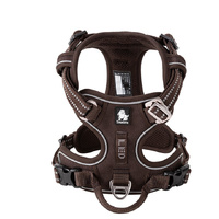 No Pull Explosion Proof Dog Harness - Brown, XL - Model-378A6C