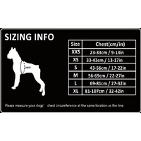 Whinhyepet Dog Harness - Black, 2XS - Model-A0FD20