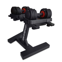  GEN2 Pro Adjustable Dumbbell Set - 2 x 25kg (50kg) Home Gym Weights with Stand