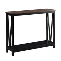 Cielo 2-Tier Console Table Dark Walnut
