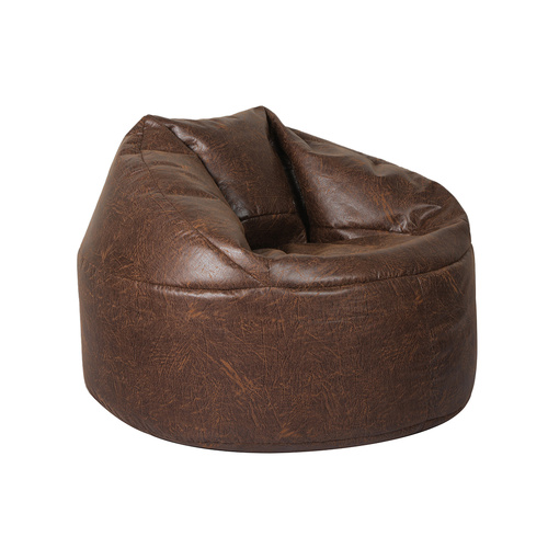 Bean Bag Chair Cover PU Couch Brown - Model-1EABB3