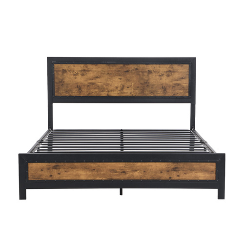 Metal Bed Frame Queen Mattress - Model-031086