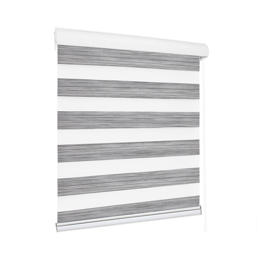 Blackout Zebra Roller Blind Curtains 120x210 Grey - Model-D27CC6