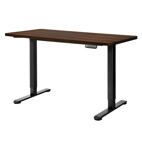 Motorised Standing Desk Adjustable 120cm Walnut 800x 1.5MM - Model-CFBE8C