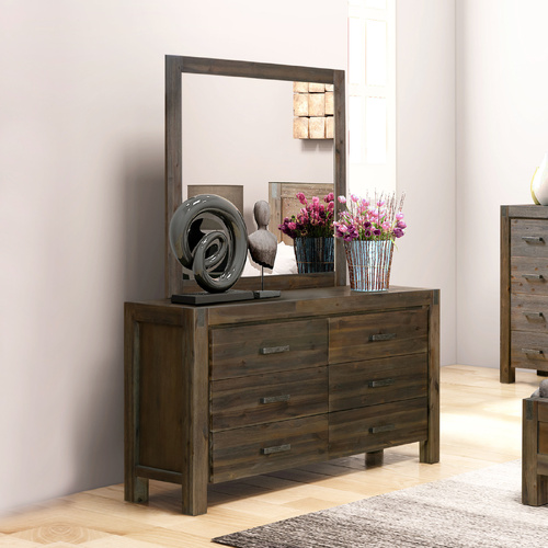Nowra Dresser Chocolate With Mirror