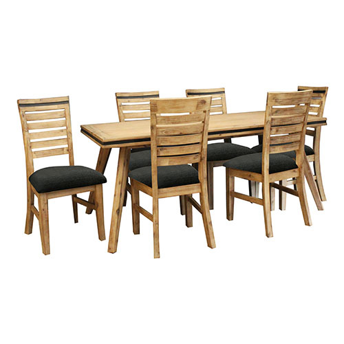Seashore Dining Table with 6 Chairs