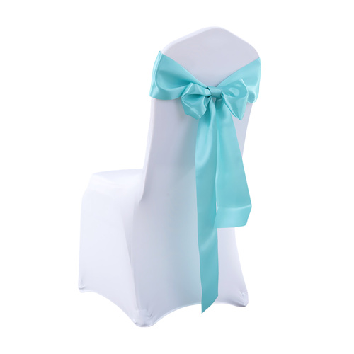 50x Satin Chair Sashes Cloth Cover Wedding Tiffany - Model-6BA496