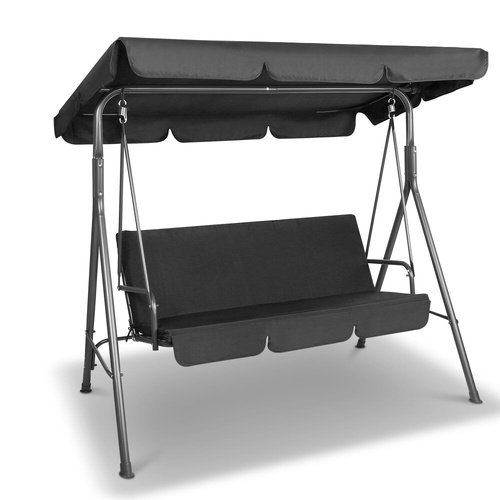 Outdoor Swing Chair Hammock 3 Seater Garden Canopy Bench Seat Backyard