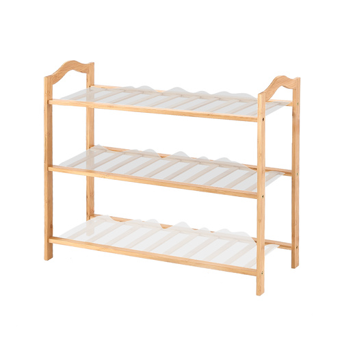 Bamboo Shoe Rack Storage Wooden Organizer Shelf Stand