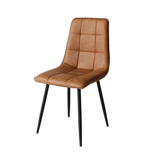 4x Dining Chairs Kitchen Table Chair Lounge Room Padded Seat PU Leather