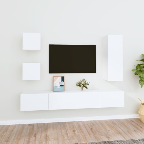 Edgemere 5 Piece TV Cabinet Set Engineered Wood