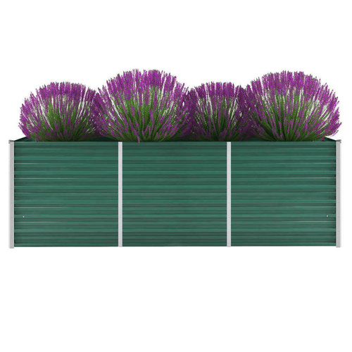 Garden Raised Bed Galvanised Steel Green