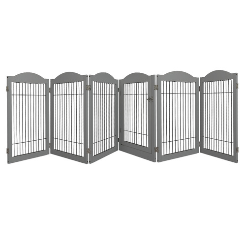 6 Panels Pet Dog Playpen Puppy Exercise Cage Enclosure Fence Indoor