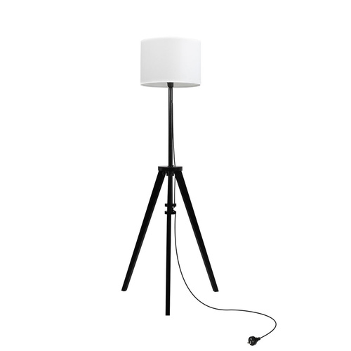 Wooden Floor Lamp Modern Tripod Black - Model-AD2D19