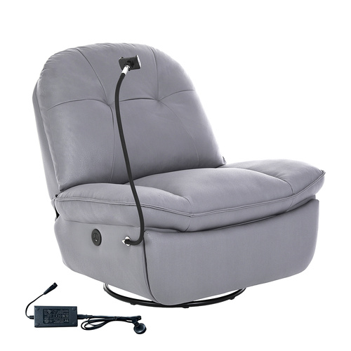 Electric Chair Recliner Swivel Grey - Model-23BCAF