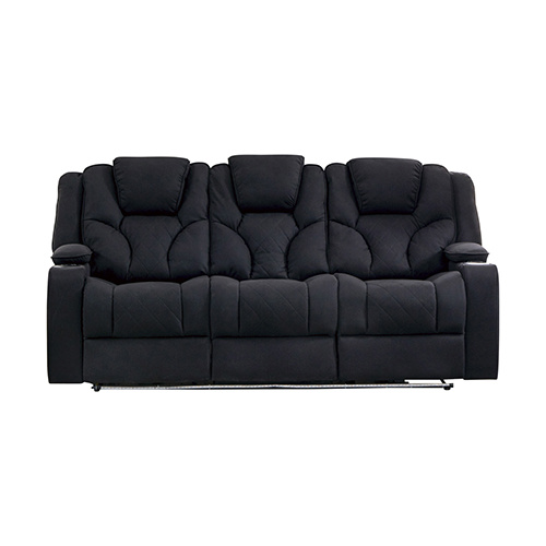Arnold Recliner Rhino Fabric 3R Black