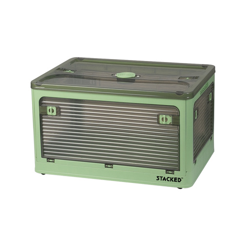 55L Storage Boxes Stackable Container M Green Medium - Model-F1097C
