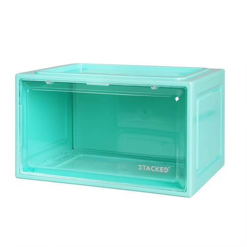 Sneaker Display Case Stackable Cyan - Model-25EC6B