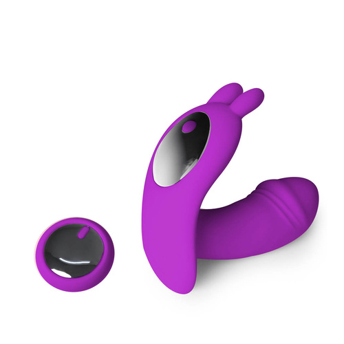 Rabbit Vibrator Wireless Control Purple - Model-8981B6