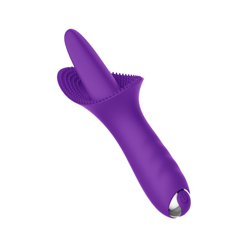 Vibrator Licking Tongue Sex Toy Purple - Model-A74820