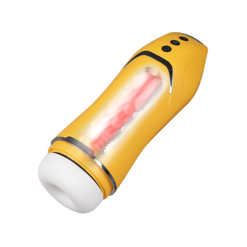 Masturbator Vibrator Masturbation Yellow - Model-3099E6