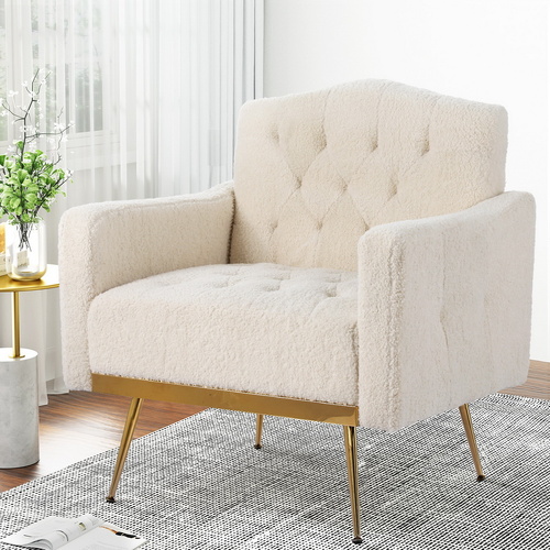 Armchair Boucle Beige Nicole