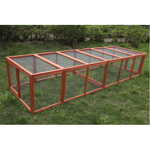 290 cm XL Chicken Coop Run Guinea Pig Cage Villa Extension Rabbit Hutch Cat Kitten House Pen