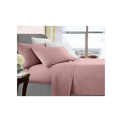 ultra soft microfibre sheet set queen rose gold