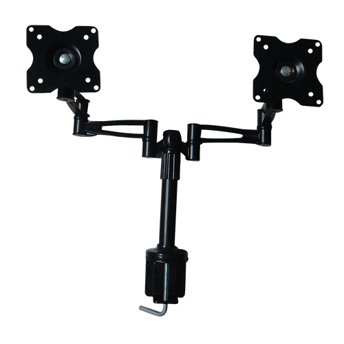 Two-Screen 10-25" Desk Monitor TV Plasma LED LCD Work Mount