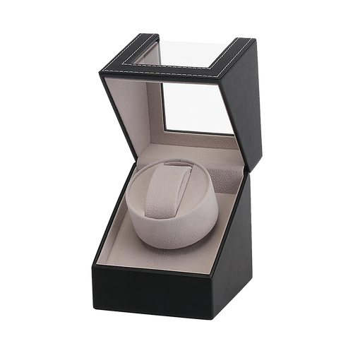 Automatic Watch Winder Display Box Case Motor Rotation Storage PU Leather
