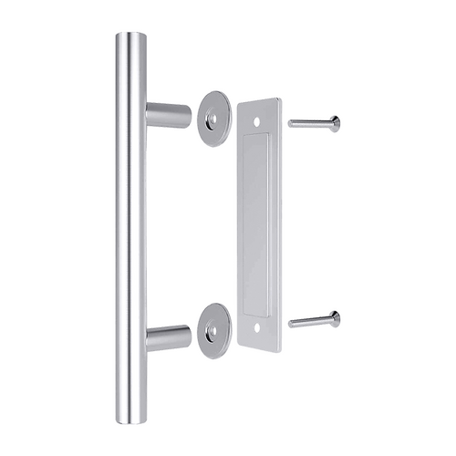 12" Barn Door Handle Sliding Flush Pull Wood Door Gate Hardware Stainless Steel