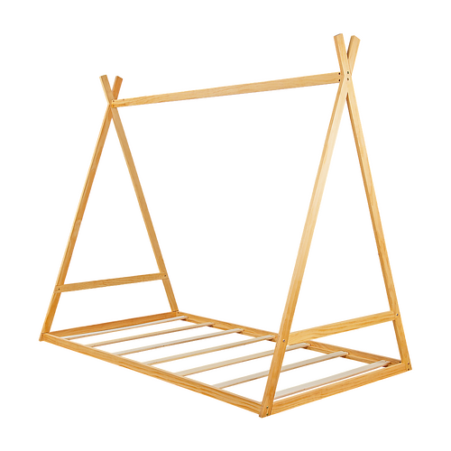 Kids Tent Montessori Toddler Floor Bed Wooden Bedframe